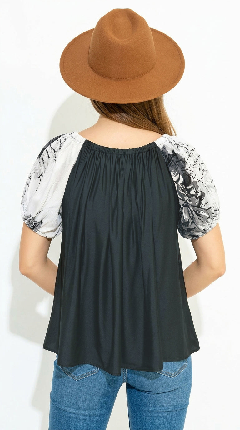 Women Solid Rayon Elastic Neck Top | Stylish Casual Wear Top for Women